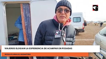 Viajeros elogian la experiencia de acampar en Posadas