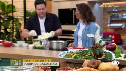 Pudim de bacalhau: veja receita do chef William Teoro | Melhor da Tarde