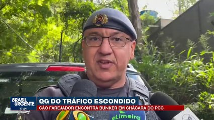 Bunker do PCC: cão encontra esconderijo de drogas em chácara