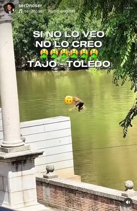 SerOnoser publica el vídeo de dos jóvenes bañándose en el Tajo