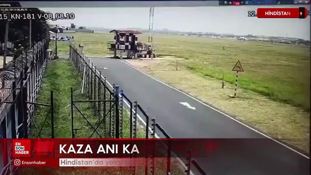 Hindistan’da yolcu uçağı kalkıştan hemen sonra düştü: Kaza anı kamerada