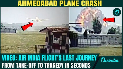 SHOCKING VIDEO | Air India Jet Comes Collapsing Down Moments after Take-off | Big Aviation Accident