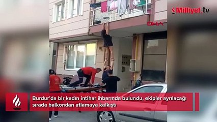 'İntihar' ihbarında bulundu, ekipler ayrılacağı sırada şok hamle