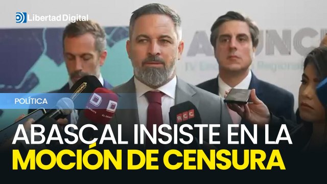 Abascal exige a Feijóo que presente una moción de censura y critica la debilidad del PP