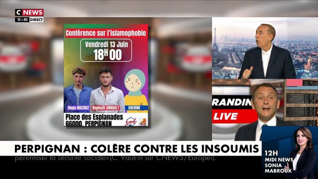 L'affiche d’une conférence de LFI sur «l’islamophobie», avec le visage d'une femme remplacé par un dessin, suscite la polémique