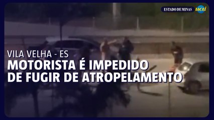 Populares impedem motorista de fugir de atropelamento sem prestar socorros