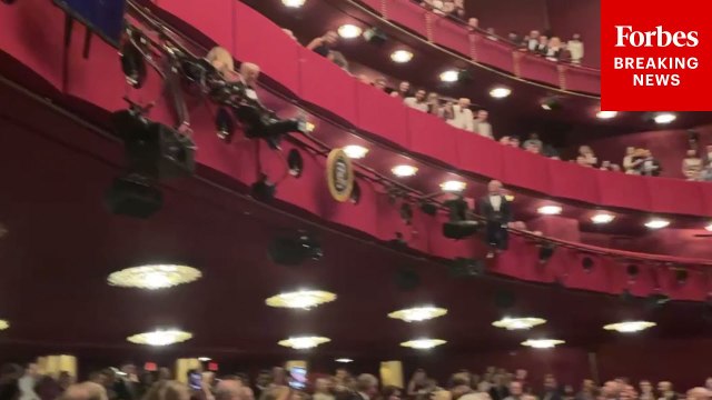 Chants Of ‘USA’ Greet President Trump Inside The Kennedy Center