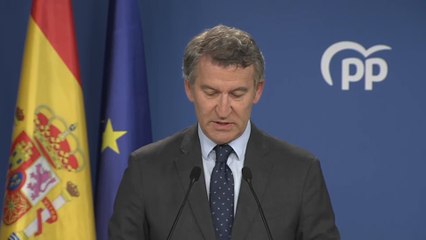 Feijóo ve "insuficientes" las explicaciones de Sánchez y asegura que "tiene que dimitir ya"