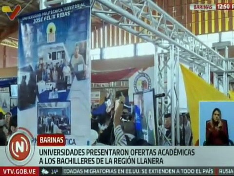 Inaugurada Expoferia de Oportunidades de Estudio 2025 para bachilleres en Barinas