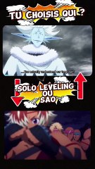 Solo leveling ou Sao !!! 111