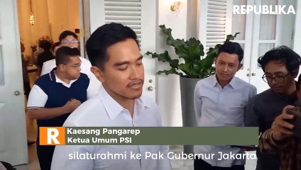 Temui Gubernur Pramono, Kaesang: Ngobrol Santai, dapat Wejangan Politik