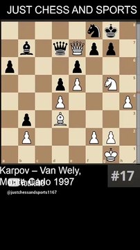 Anatoly Karpov defeats Van Wely with a deflection (1997)