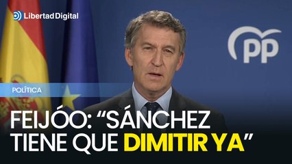 Feijóo exige la dimisión de Sánchez: "Cambiar a Cerdán no sirve, quien debe caer es el uno"