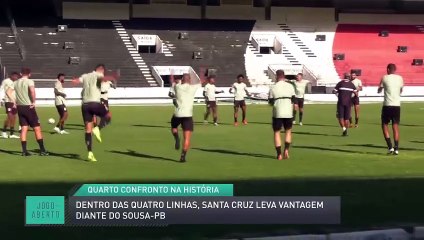 Dentro das quatro linhas, Santa Cruz leva vantagem diante do Sousa-PB
