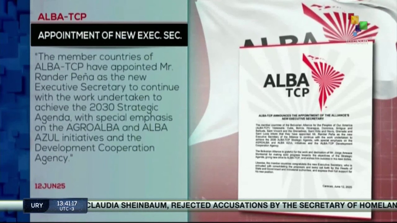 ALBA-TCP has appointed Rander Peña as its new executive secretary