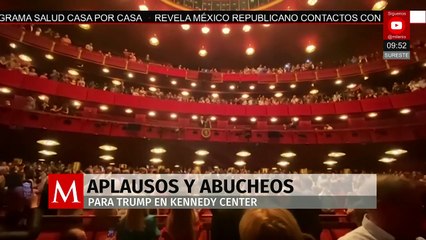 Trump es abucheado durante evento musical en el Kennedy Center