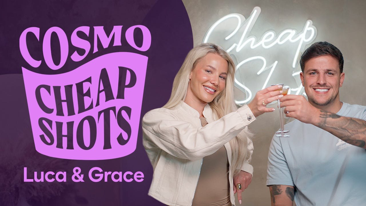 Love Island’s Luca Bish & Grace Jackson Spill Tea or Take Shots | Cheap Shots | Cosmopolitan