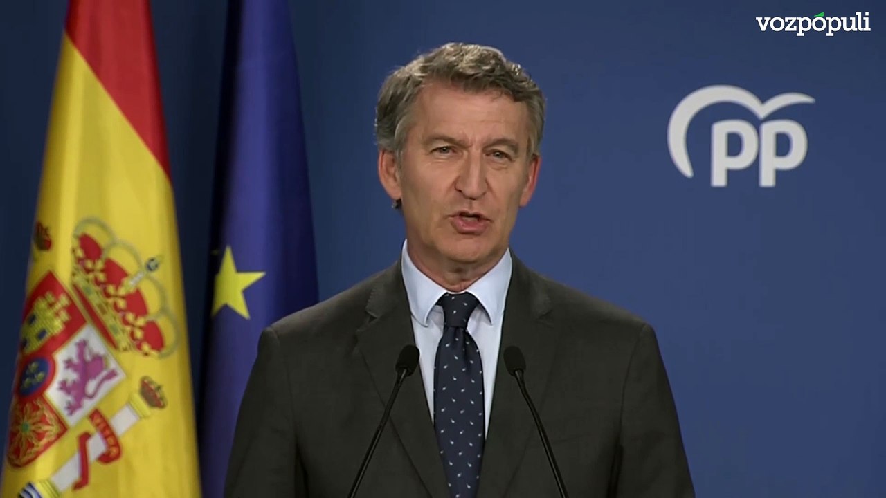 Feijóo ve "insuficientes" las explicaciones de Sánchez y asegura que "tiene que dimitir ya"