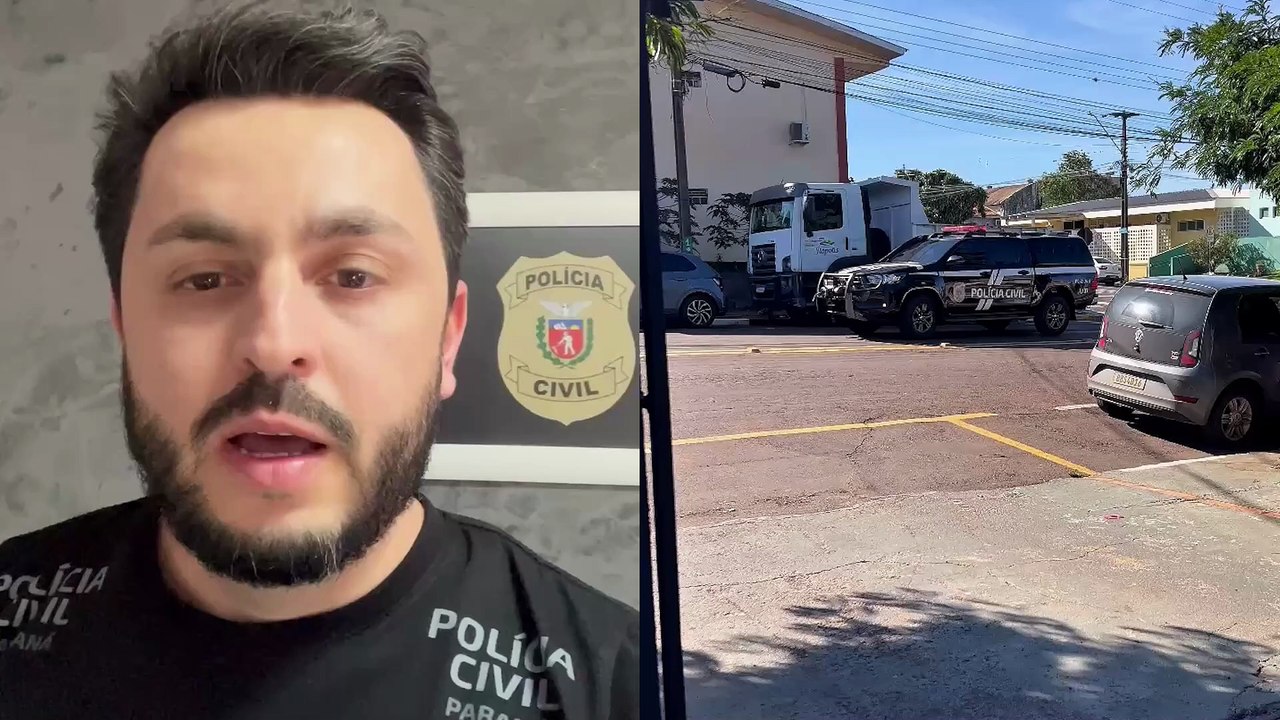 Em Toledo, jovem empina moto na frente de viatura da Polícia Civil e acaba preso