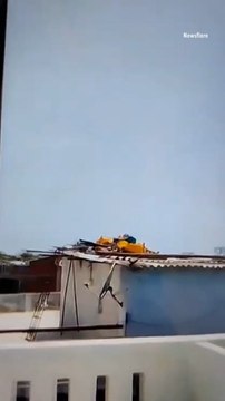 London-Bound Plane Carrying More Than 240 People Crashes and Explodes into Flames Moments After Takeoff