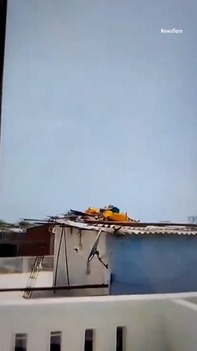 London-Bound Plane Carrying More Than 240 People Crashes and Explodes into Flames Moments After Takeoff