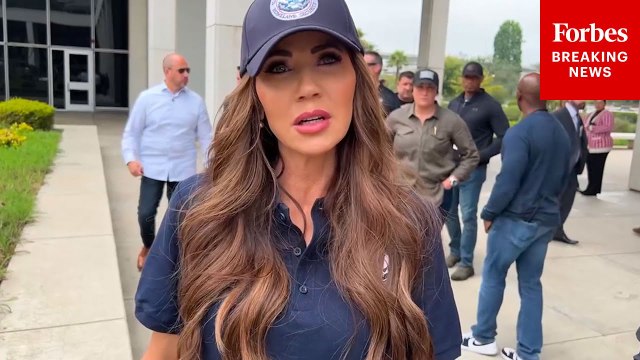 Kristi Noem Speaks To Reporters After Alex Padilla Forcibly Removed From Her Briefing