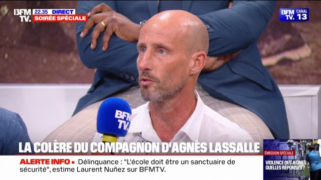 Une rage d'impuissance : Stéphane Voirin, compagnon d'Agnès Lassalle, professeure d'espagnol, poignardée par un élève en 2023, témoigne sur BFMTV