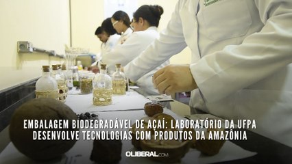 Embalagem biodegradável de açaí: laboratório da UFPA desenvolve tecnologias com produtos da Amazônia