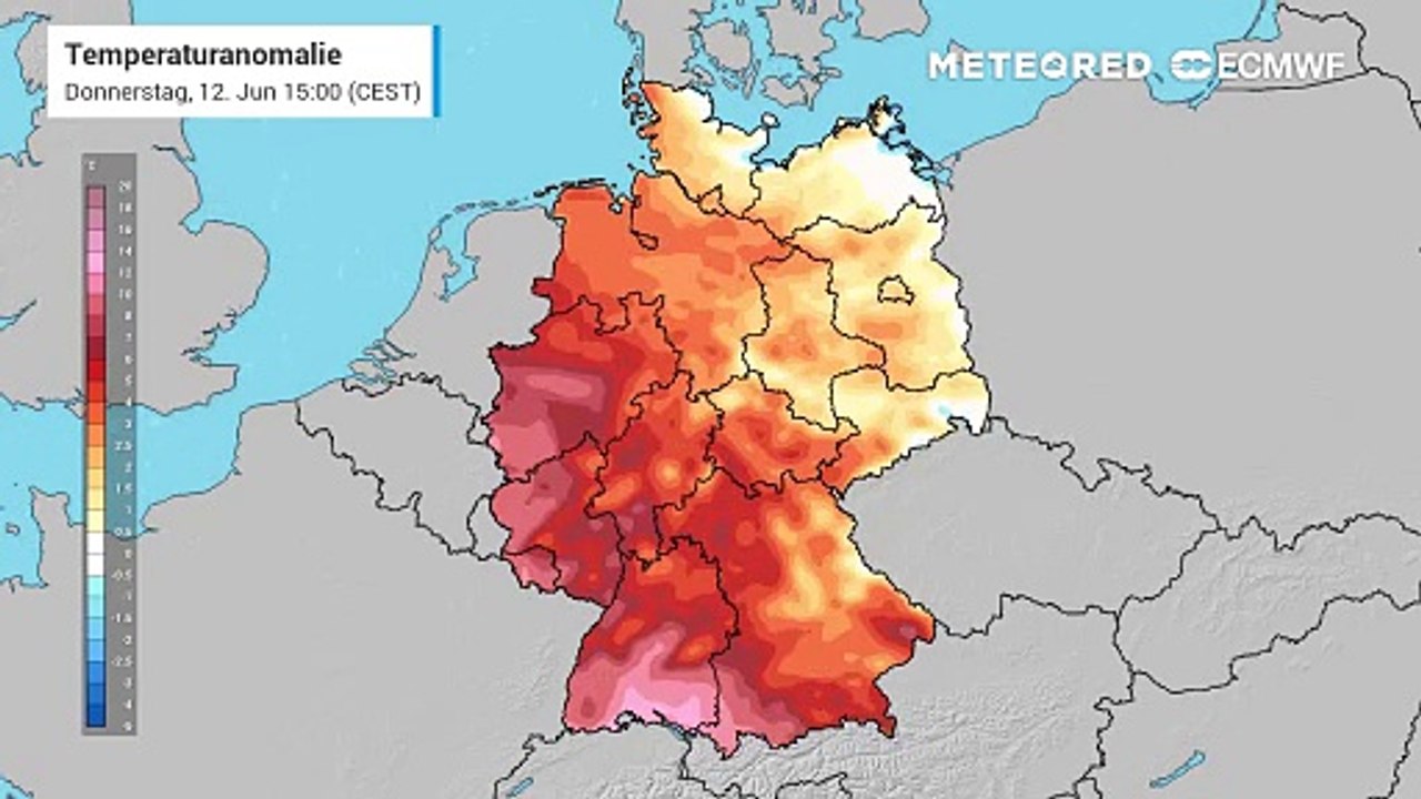 In den kommenden Stunden ist es richtig heiß - ab Samstagabend knallt es