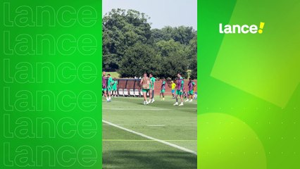 Paulinho sente desconforto em treino do Palmeiras