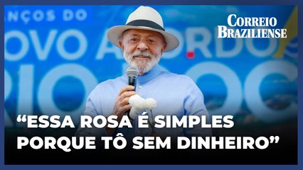 Lula entrega flor para Janja no Dia dos Namorados: "Tô sem dinheiro"