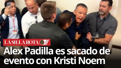 Retiran al senador Alex Padilla tras confrontar a Kristi Noem