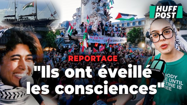 À Paris, le retour triomphal de Rima Hassan et de l’équipage du Madleen devant des milliers de soutiens