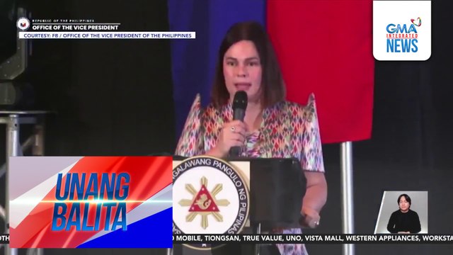 VP Sara Duterte, may pasaring sa mga aniya'y nagbabalat-kayo; binatikos ang impeachment proceedings laban sa kaniya | Unang Balita