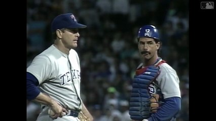 Nolan Ryan strikes out eight in in his 300th Major League win (7/31/90)