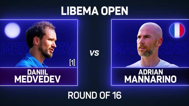 Medvedev sweeps Mannarino aside to reach Libema Open quarter-finals