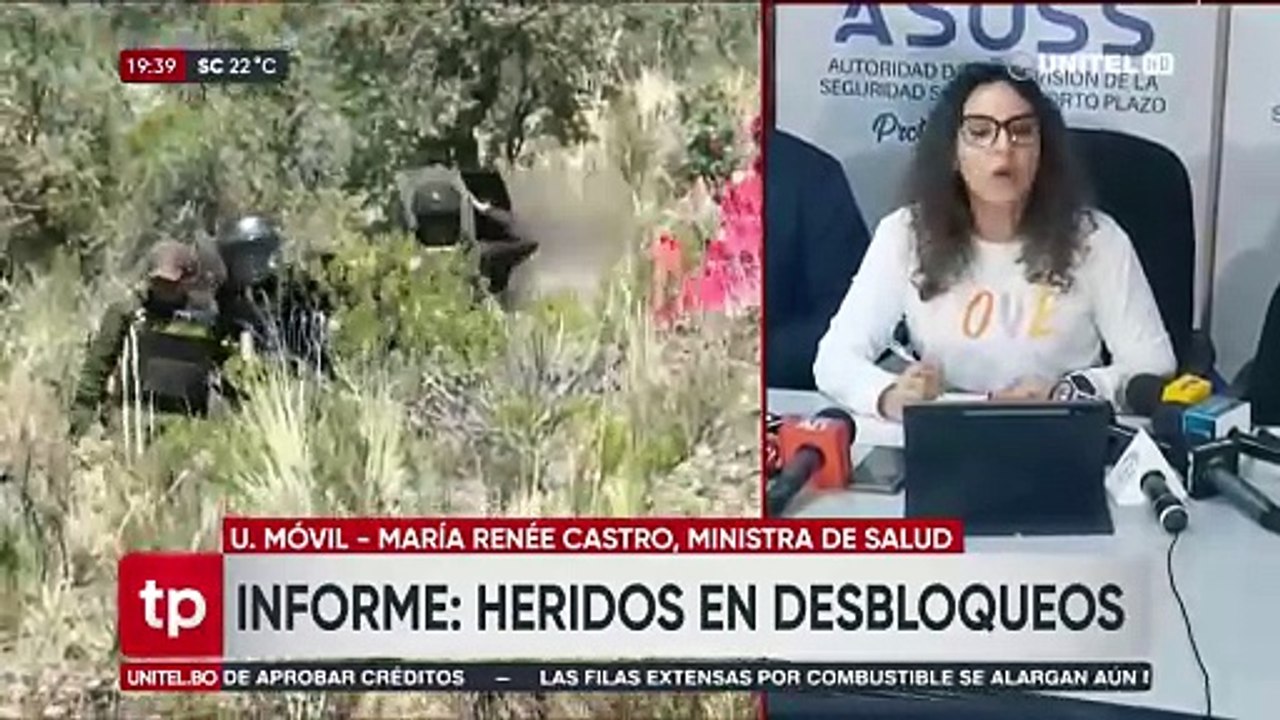 Ante bloqueos, ministra dice que se traslada sangre, medicamentos e insumos en helicópteros