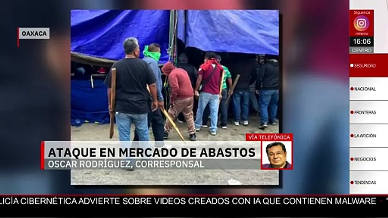 Se registra balacera en mercado de abastos de Oaxaca; reportan dos personas heridas