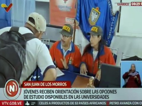 Bachilleres reciben orientación sobre oportunidades de estudios en universidades de Guárico