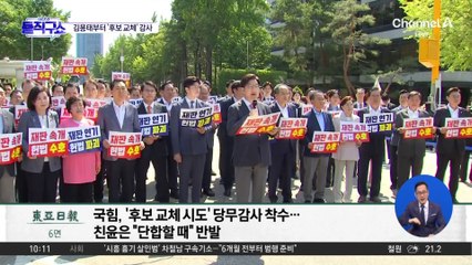 국민의힘, ‘후보 교체 시도’ 당무감사 착수