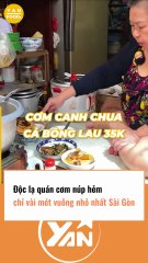 Quán cơm núp hẻm chỉ vài mét vuông ở Sài Gòn