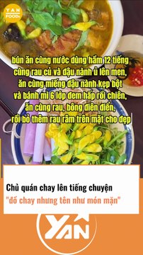 Chủ quán chay lên tiếng chuyện đặt tên món chay như món mặn