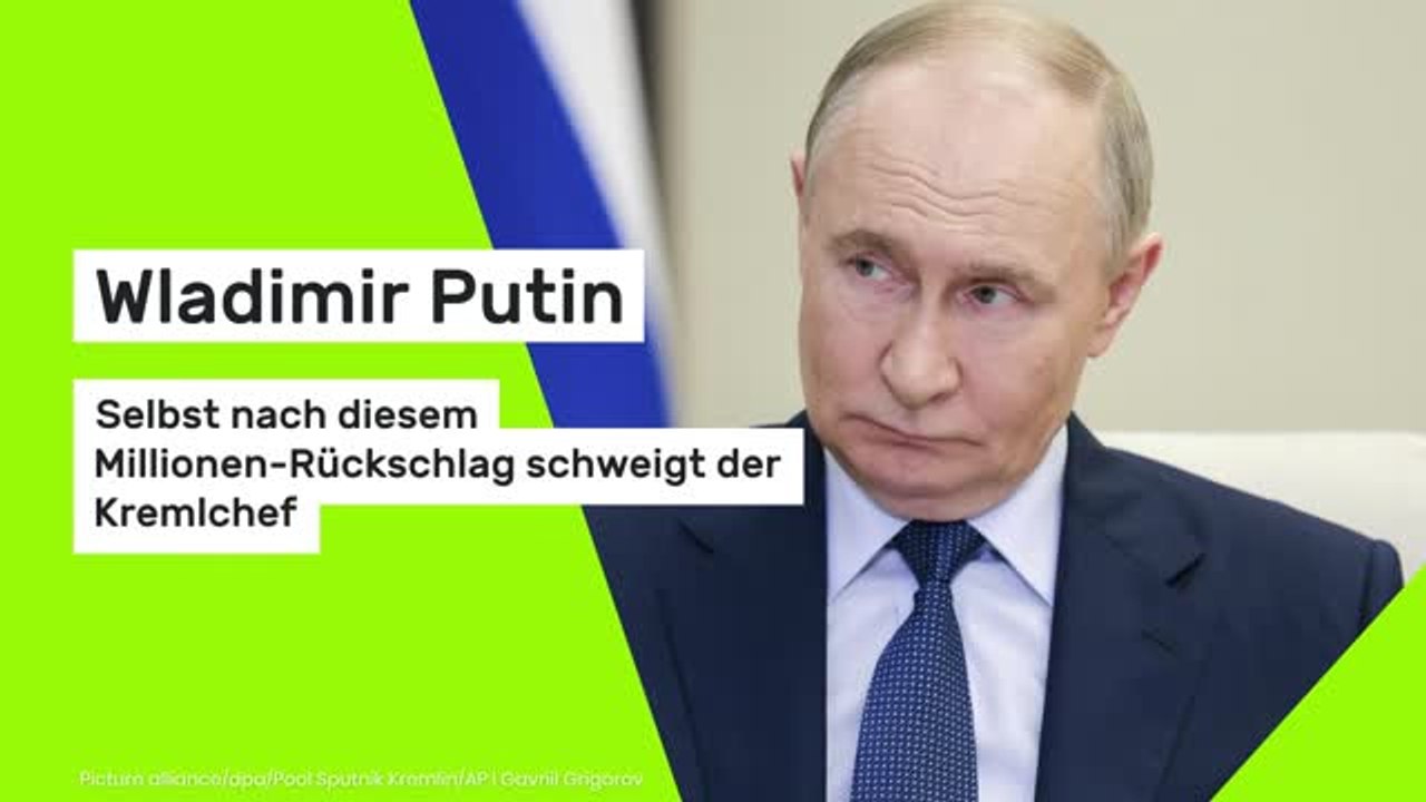 Wladimir Putin: Selbst nach diesem Millionen-Rückschlag schweigt der Kremlchef