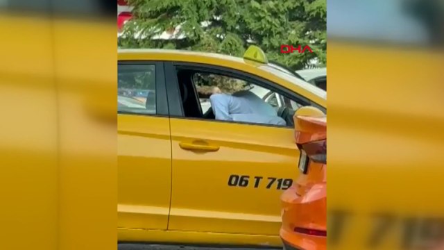 Trafikte tartıştığı taksi şoförünü yumrukladı