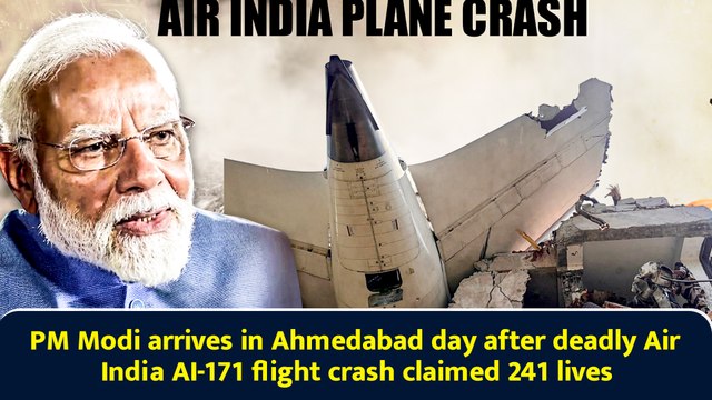 PM Modi arrives in Ahmedabad day after deadly Air India AI-171 flight crash claimed 241 lives