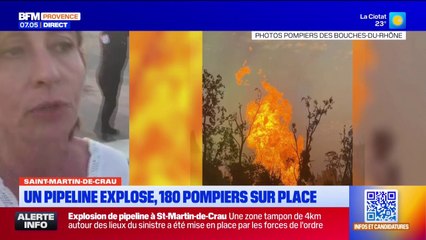Saint-Martin-de-Crau: un pipeline de gaz explose dans une zone agricole