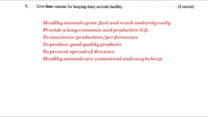 KCSE 2017 paper 2 #Agriculture questions and answers #livestock production #farm equipment