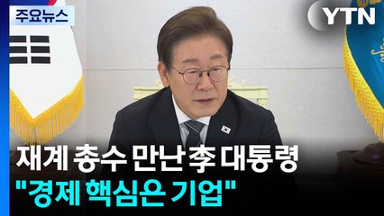 이 대통령, 재계총수 만나 "경제 핵심은 기업" / YTN