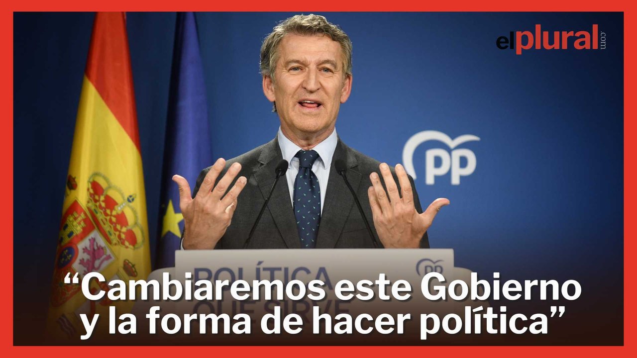 Feijóo dice que Sánchez "tiene que marcharse", pero es incapaz de presentar una moción de censura
