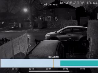 Watch moment serial drink driver crashes into parked car